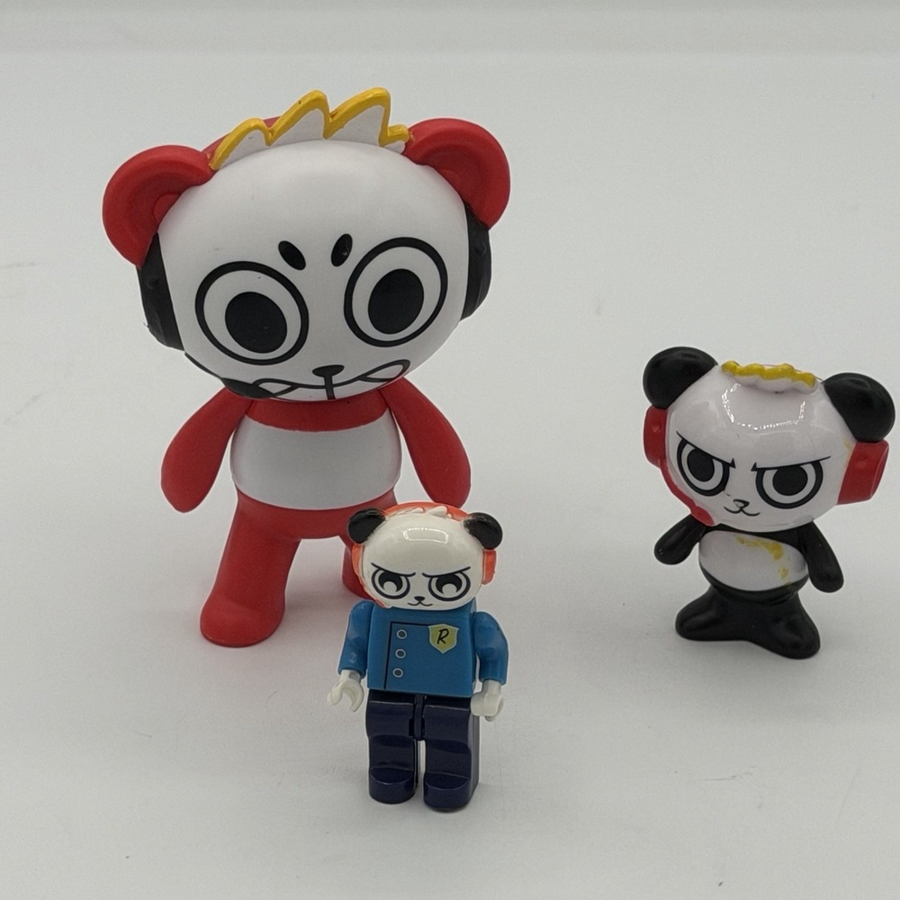 Ryan's World Toy Figures Lot of 3 Mini Collectible Toy / Cake Topper Kids Gift